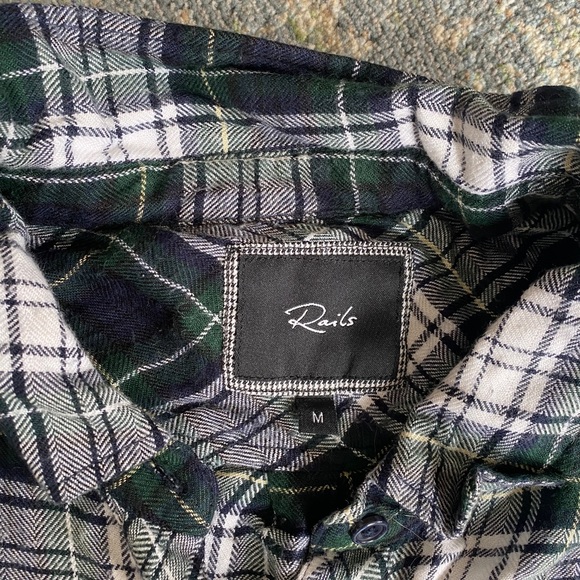 Rails Green Plaid Button Up - Picture 2 of 2